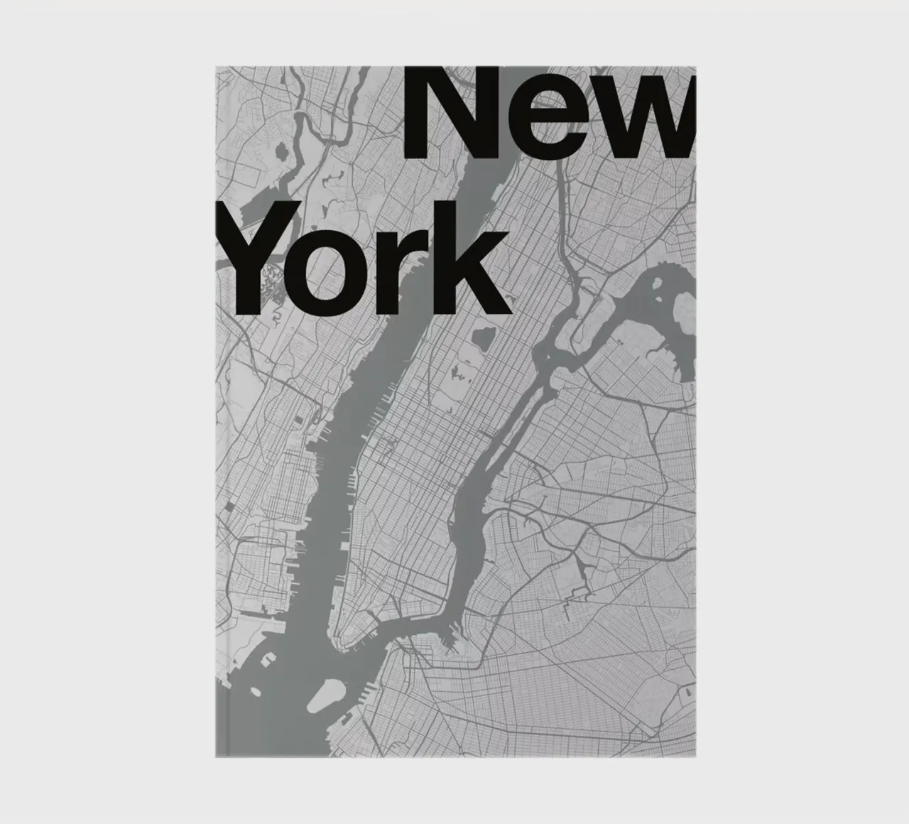 New York Minimal Map notebook by Florent Bodart