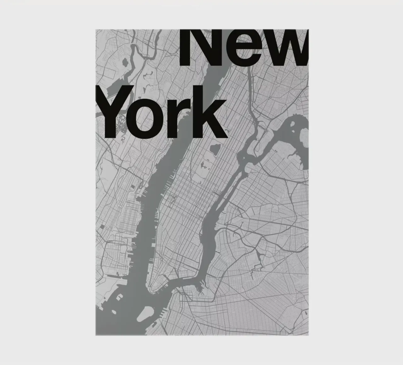 New York Minimal Map notebook by Florent Bodart