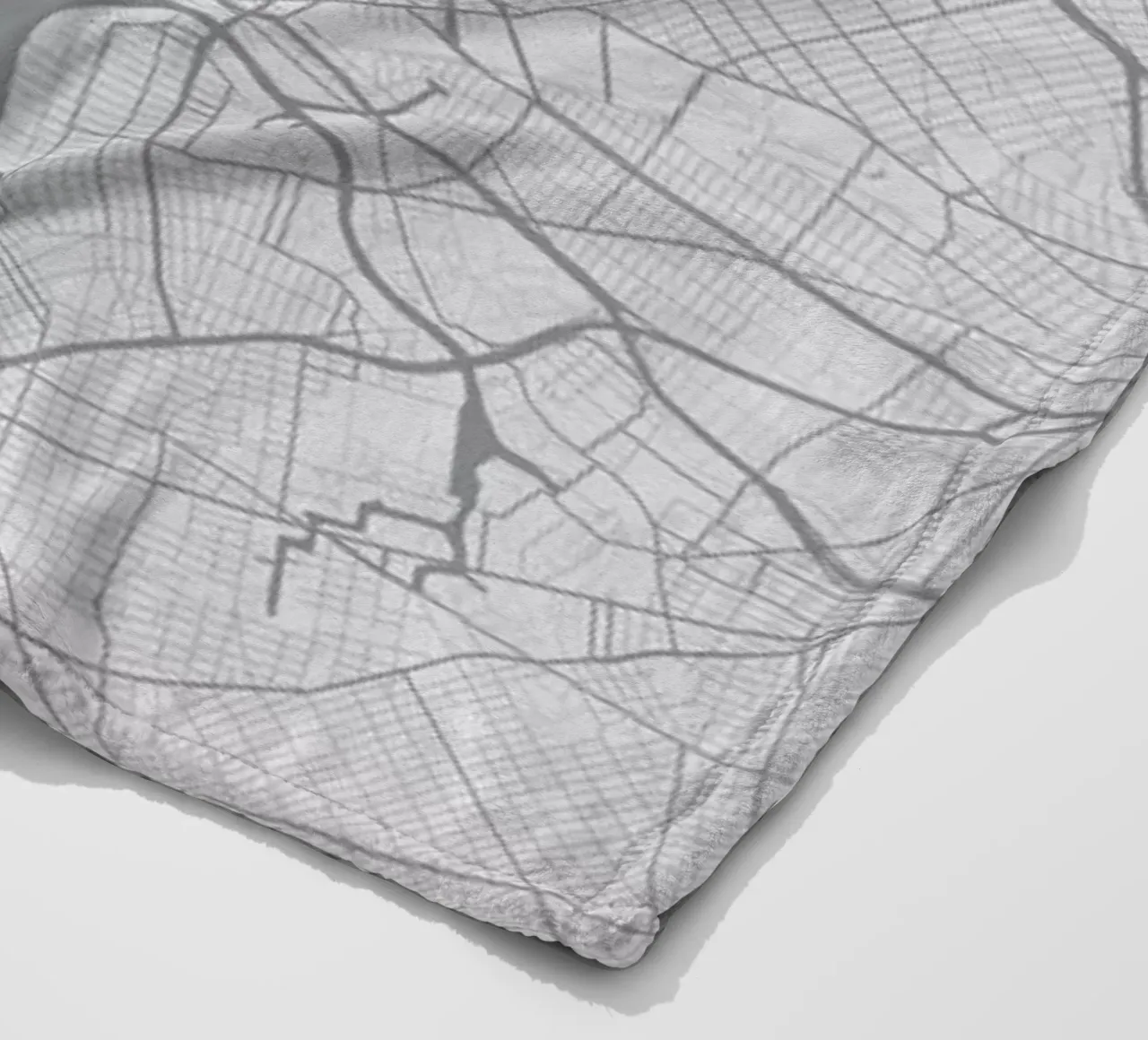 New York Minimal Map coperta in pile da Florent Bodart