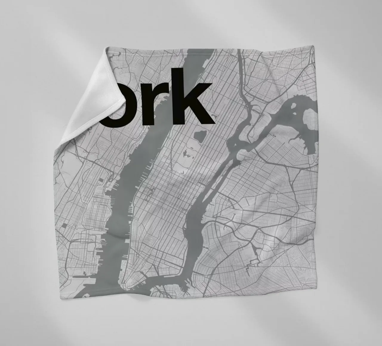New York Minimal Map coperta in pile da Florent Bodart