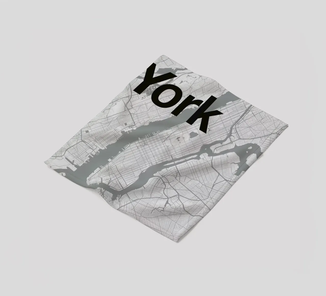 New York Minimal Map coperta in pile da Florent Bodart