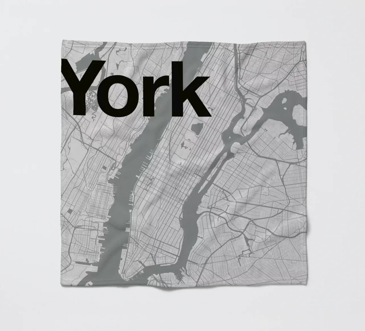 New York Minimal Map coperta in pile da Florent Bodart