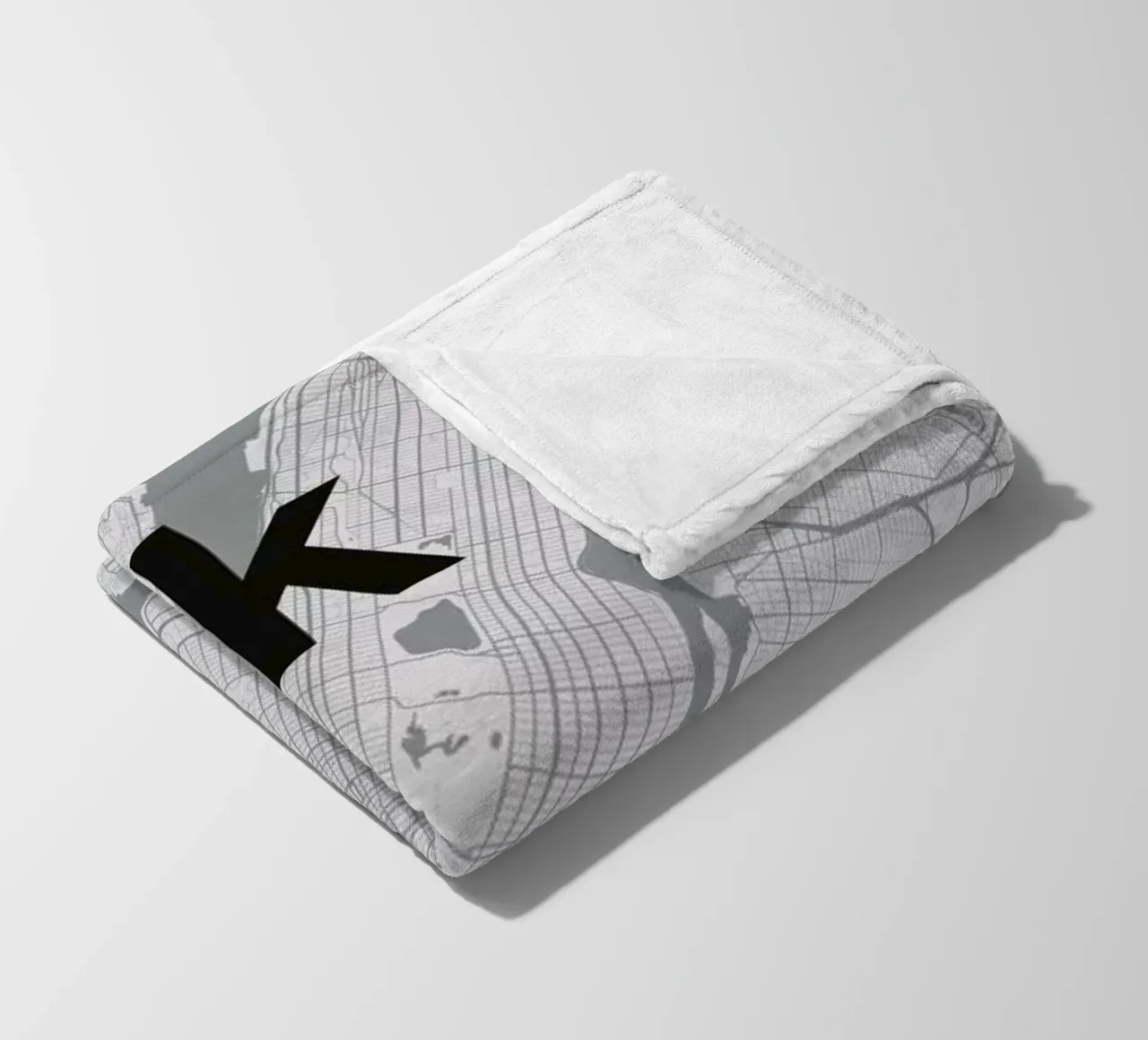 New York Minimal Map coperta in pile da Florent Bodart
