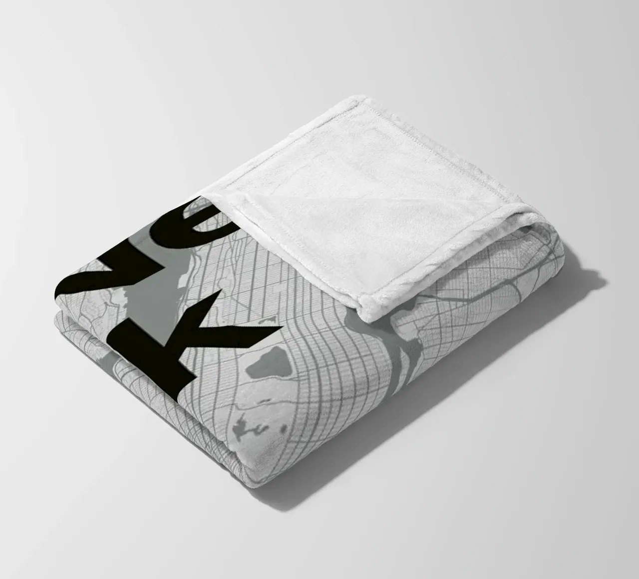 New York Minimal Map coperta in pile da Florent Bodart