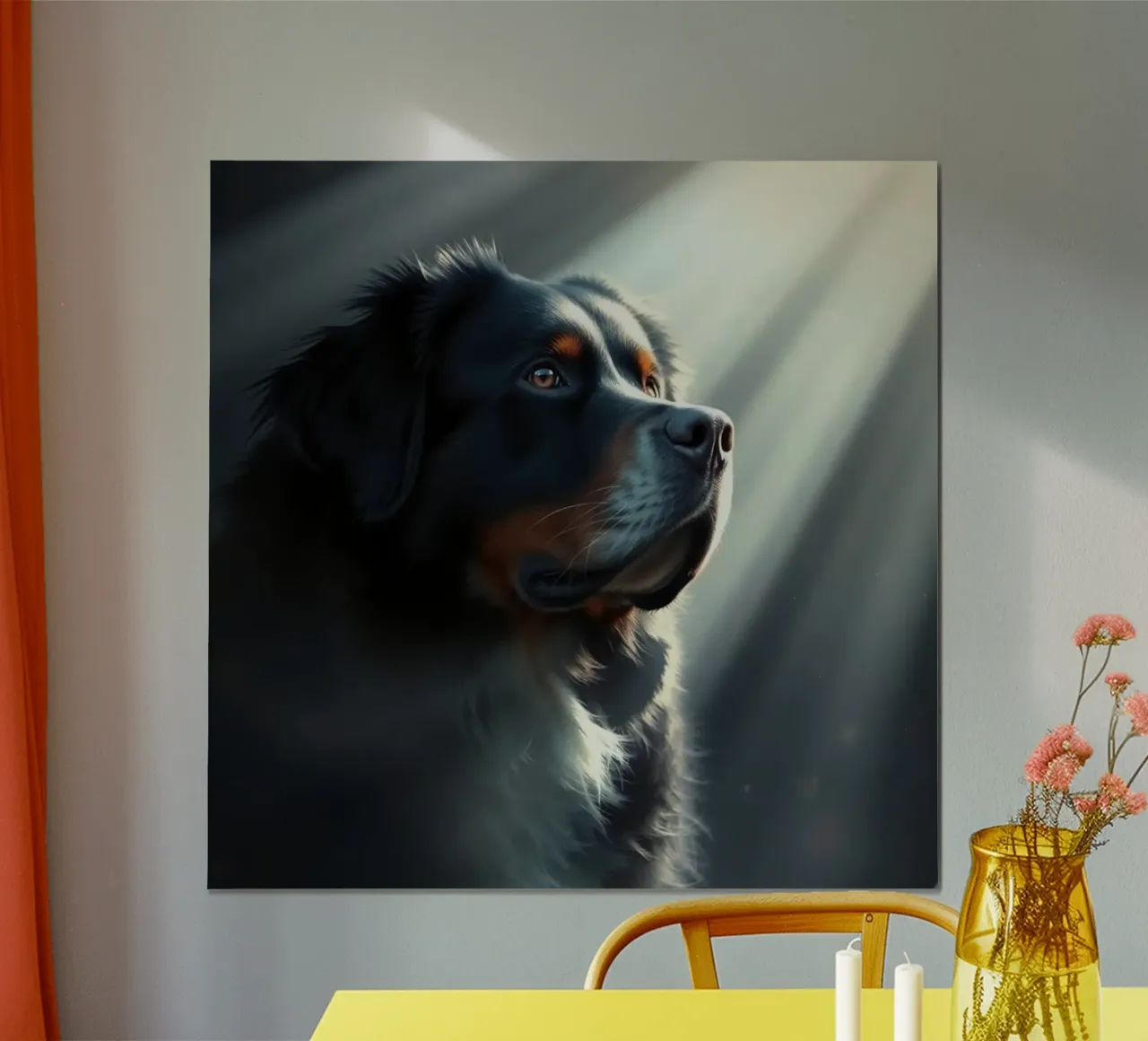 Bellissimo cane da montagna bernese poster con telaio in alluminio da Yumis.Beargang.and.Me