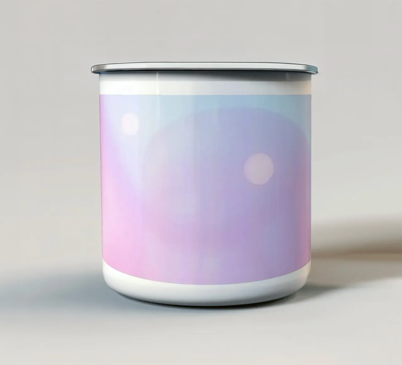 Splendidi colori pastello e luci soffuse e luminose tazza in smalto da DesignDoodle
