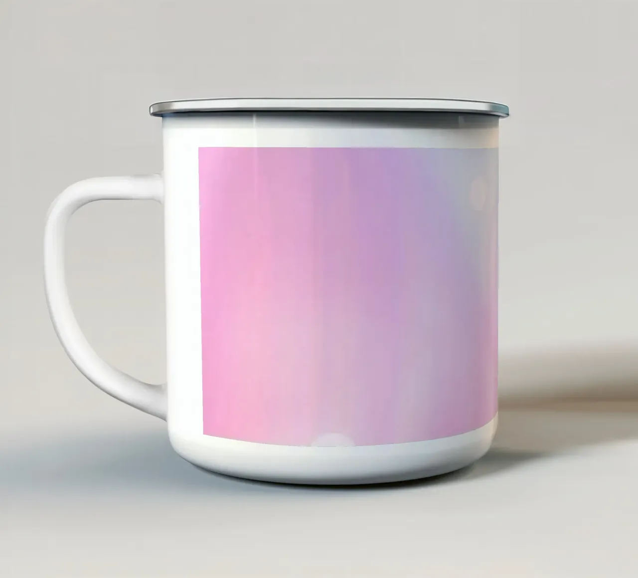 Splendidi colori pastello e luci soffuse e luminose tazza in smalto da DesignDoodle