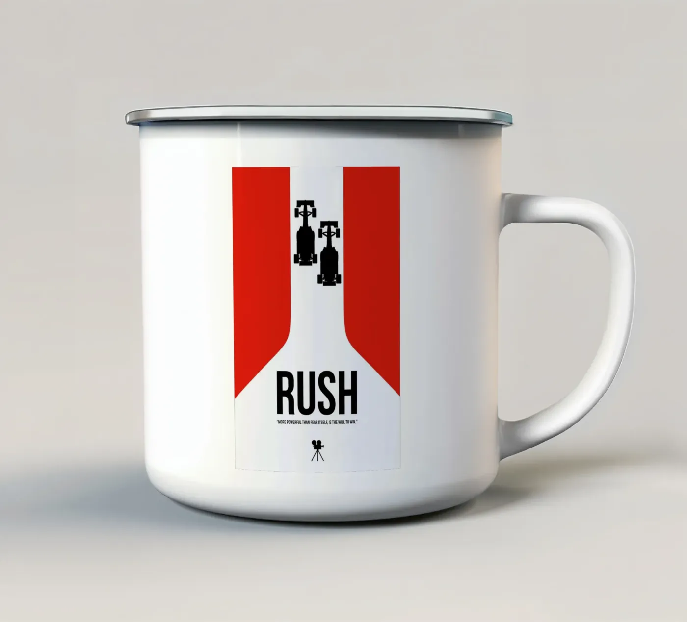 Rush enamel mug by Naxart
