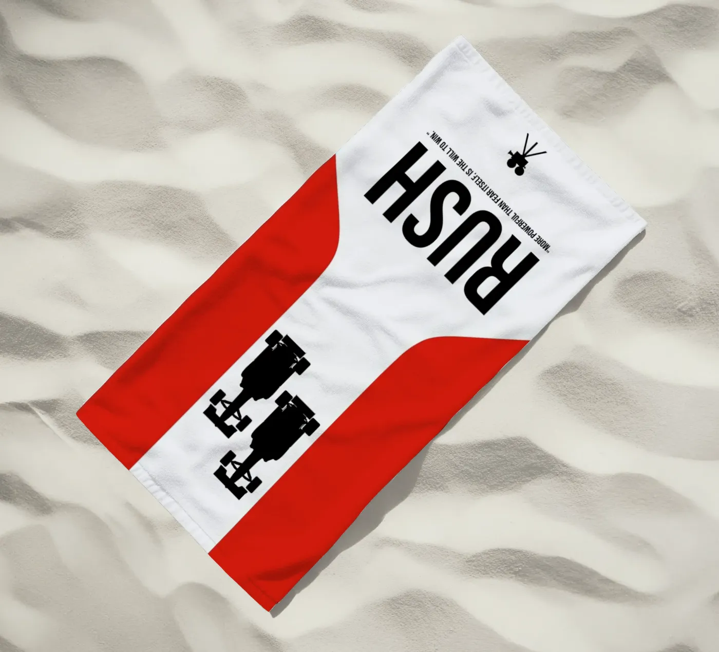 Rush beach towel by Naxart
