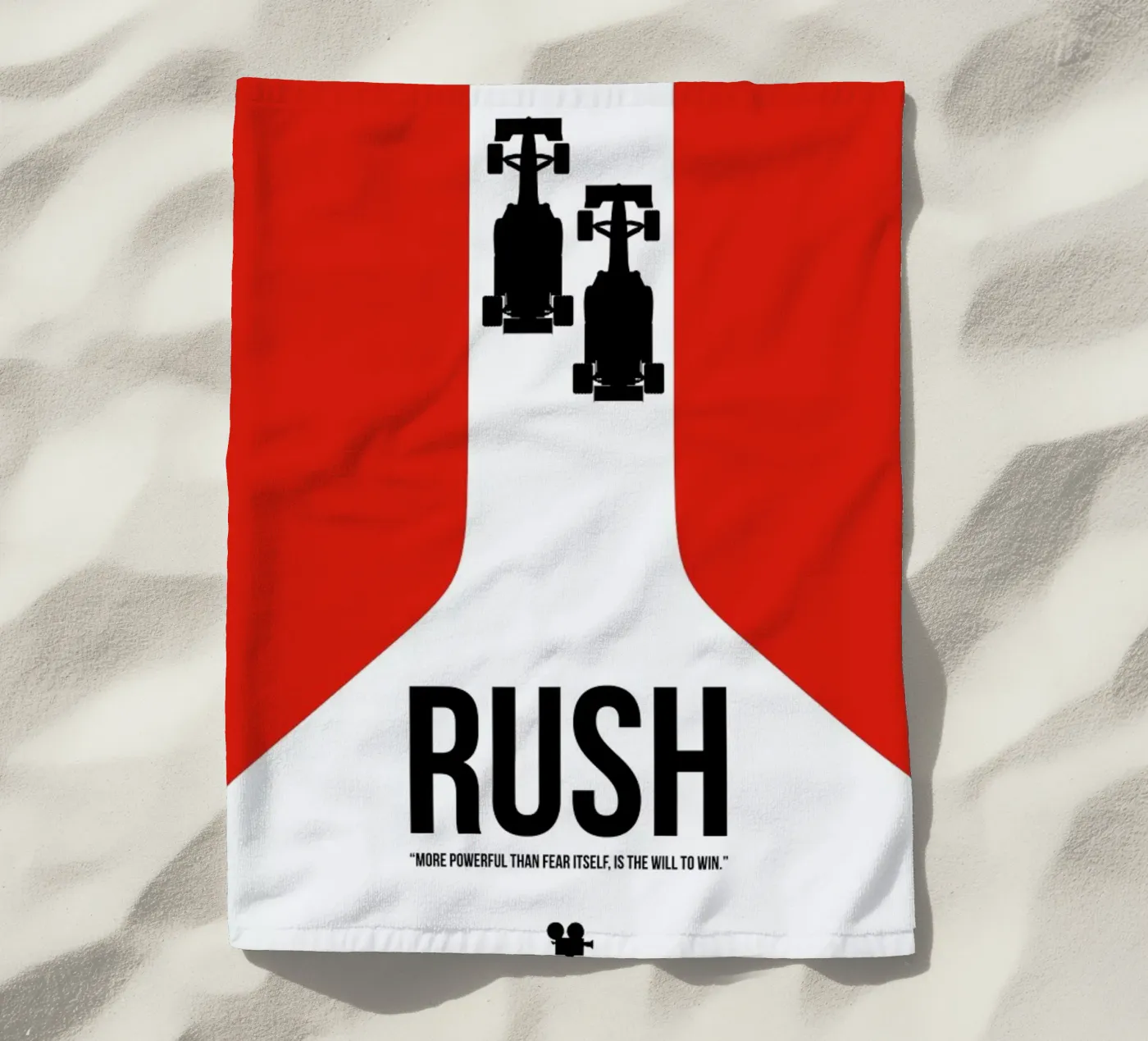 Rush beach towel by Naxart