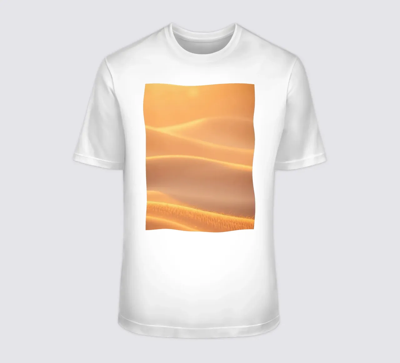 Soft golden waves of light and texture t-shirt by DesignDoodle