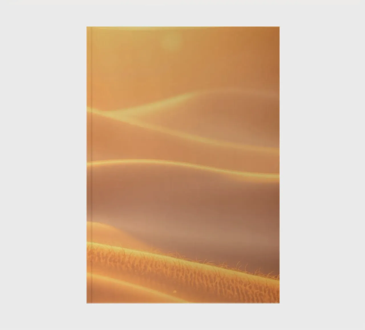 Soft golden waves of light and texture notebook by DesignDoodle