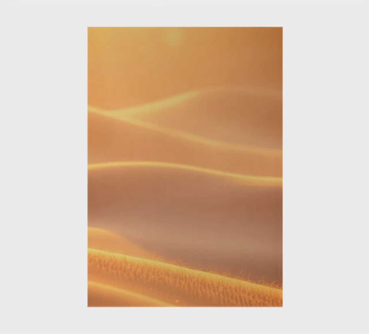 Soft golden waves of light and texture notebook by DesignDoodle