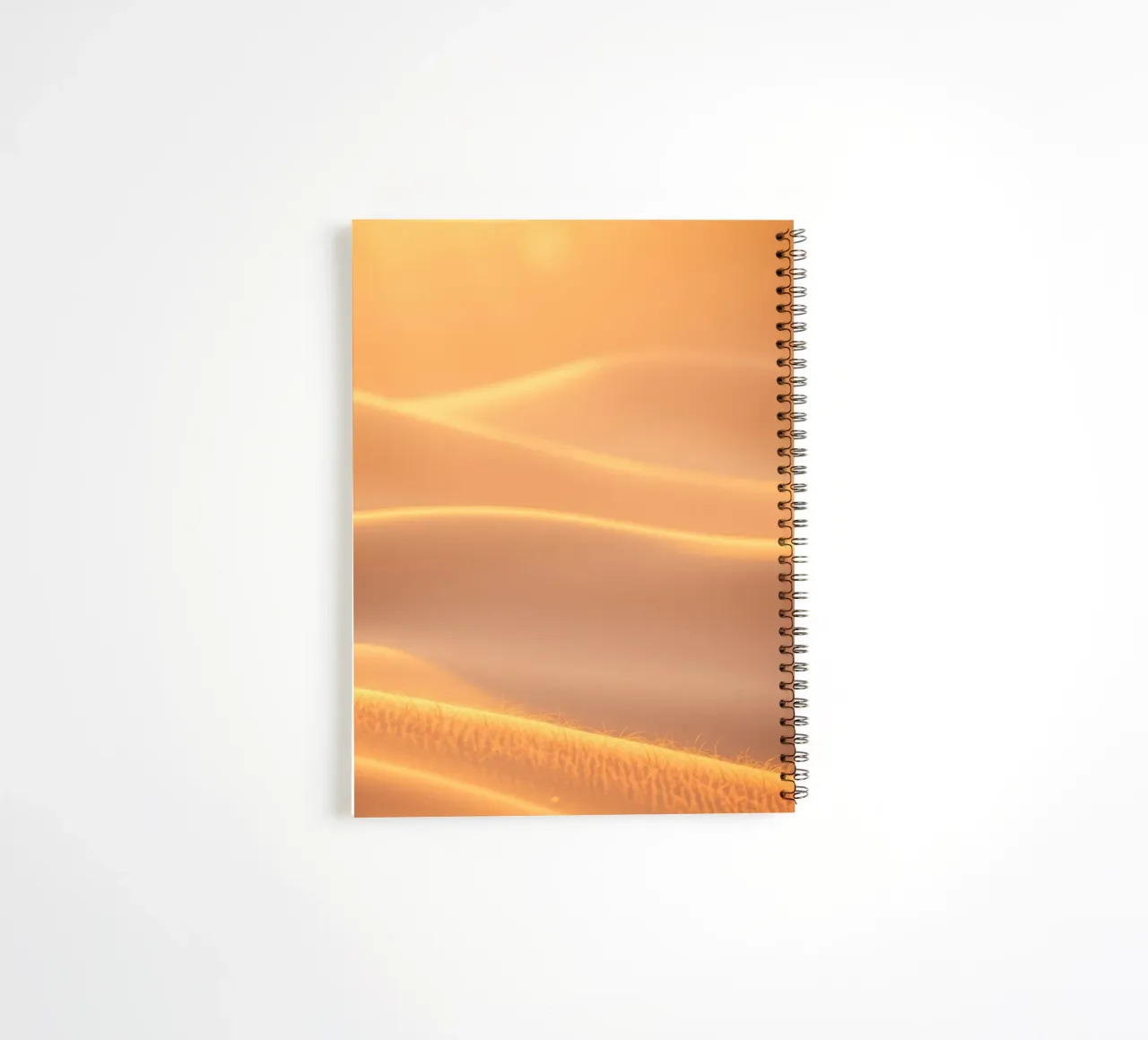Soft golden waves of light and texture spiral notebook by DesignDoodle