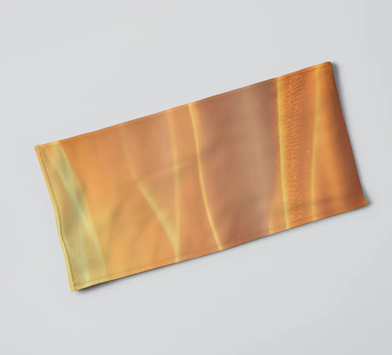 Soft golden waves of light and texture towel by DesignDoodle