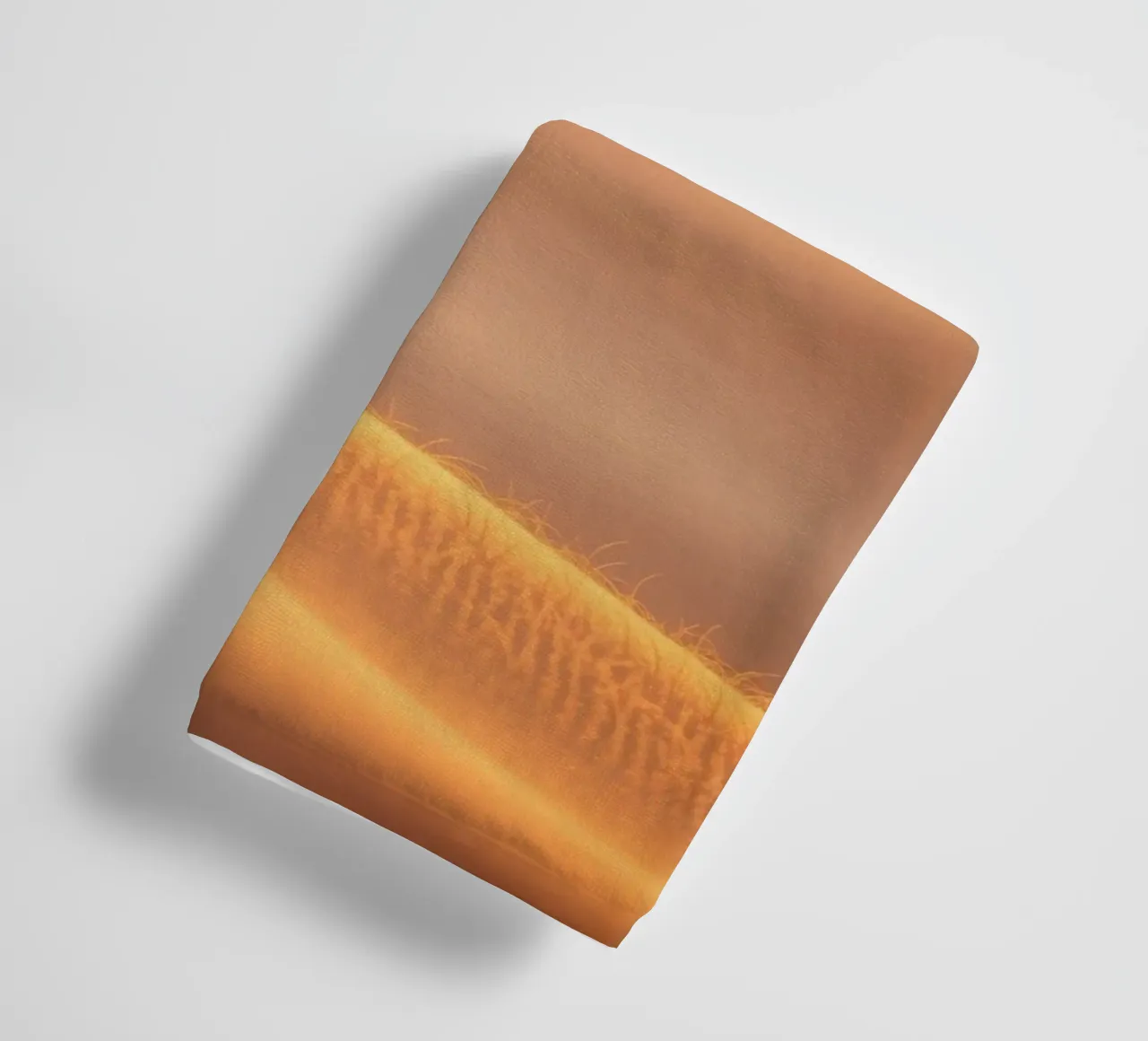 Soft golden waves of light and texture towel by DesignDoodle