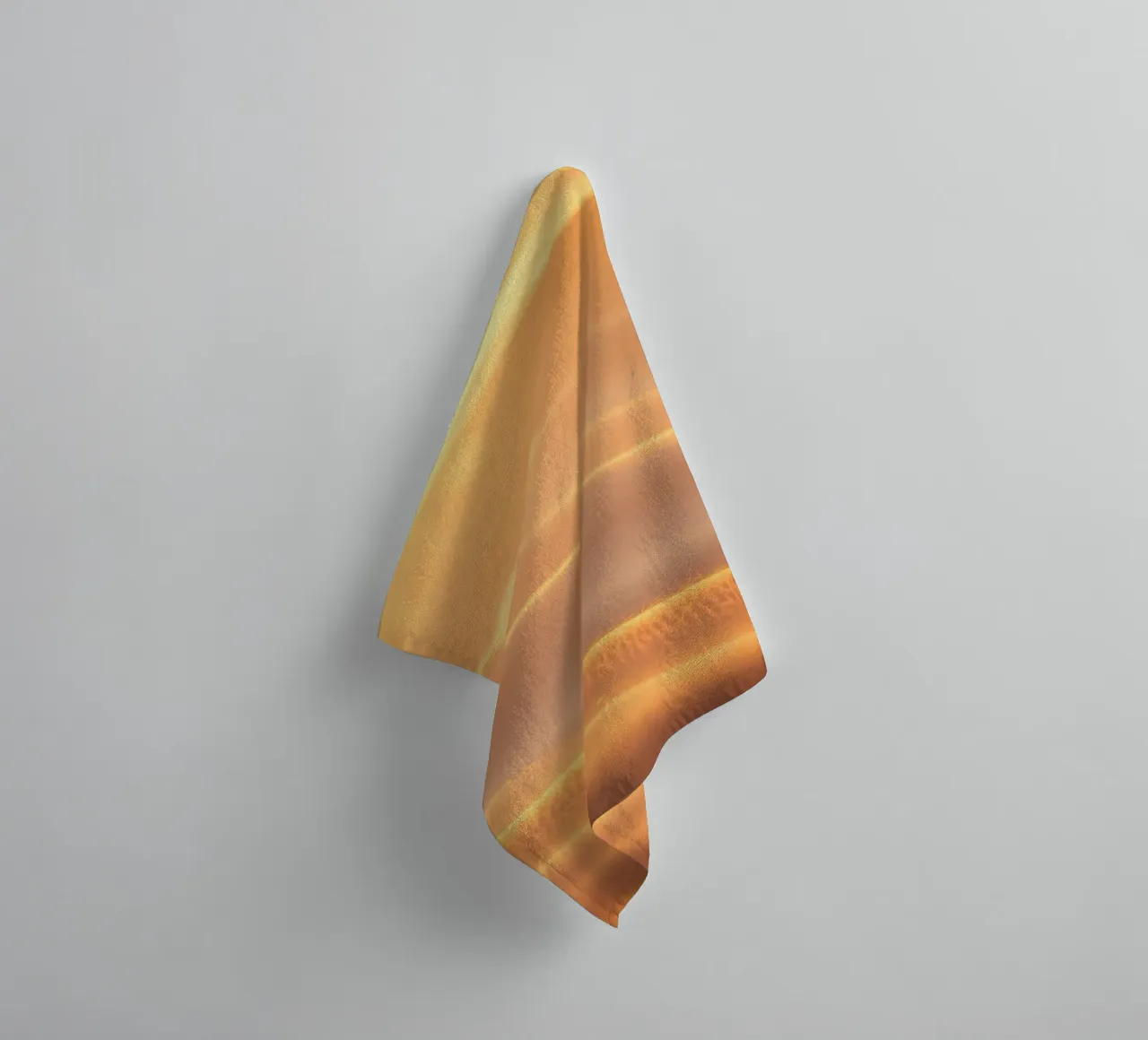 Soft golden waves of light and texture towel by DesignDoodle