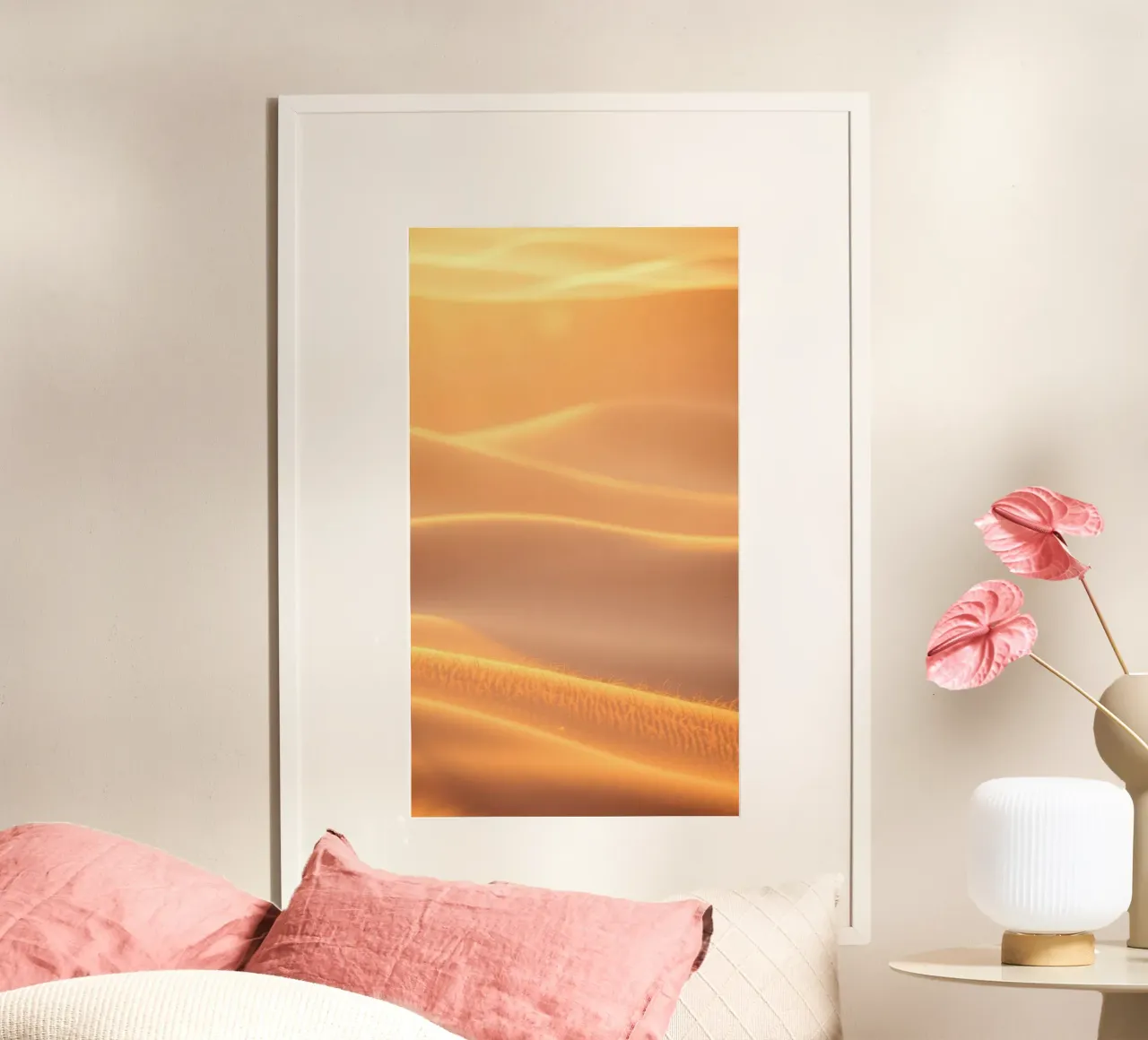 Soft golden waves of light and texture hahnemühle by DesignDoodle