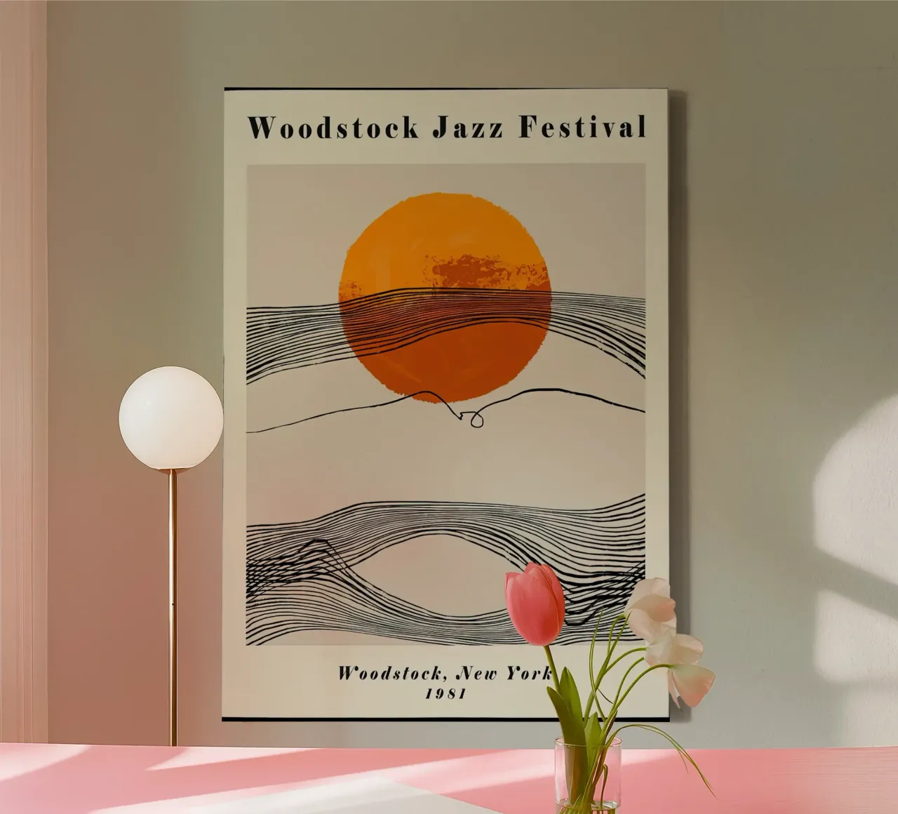 woodstock jazz festival new york 1981 tela con Cornice a cassetta da phillipp veisenberg