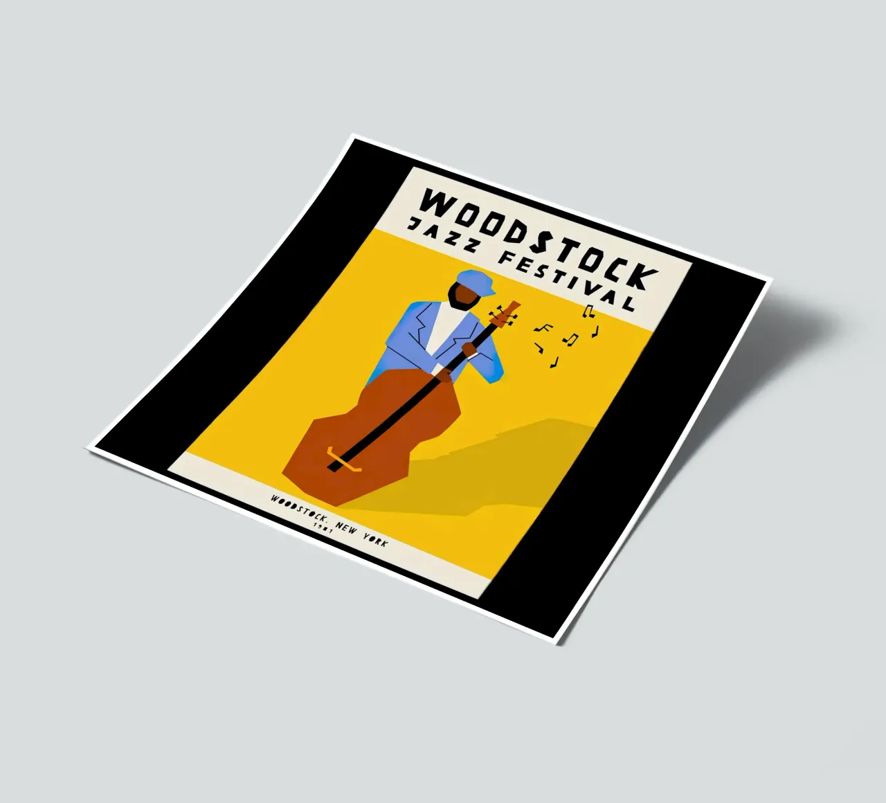 woodstock new york 1981 foglio adesivo da phillipp veisenberg