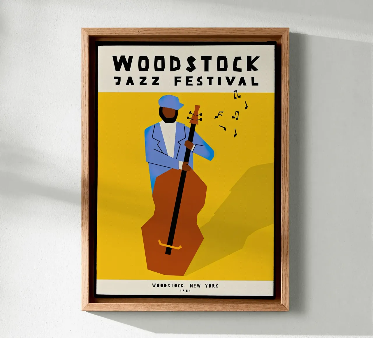 woodstock new york 1981 tela con Cornice a cassetta da phillipp veisenberg