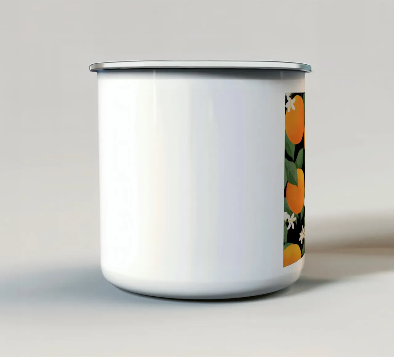 Fresh Citrus Dark tazza in smalto da Laura Graves