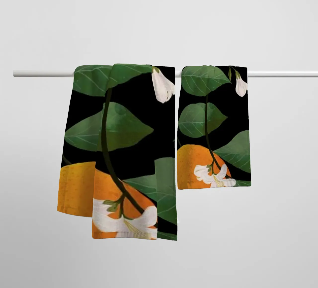Fresh Citrus Dark asciugamano da bagno da Laura Graves