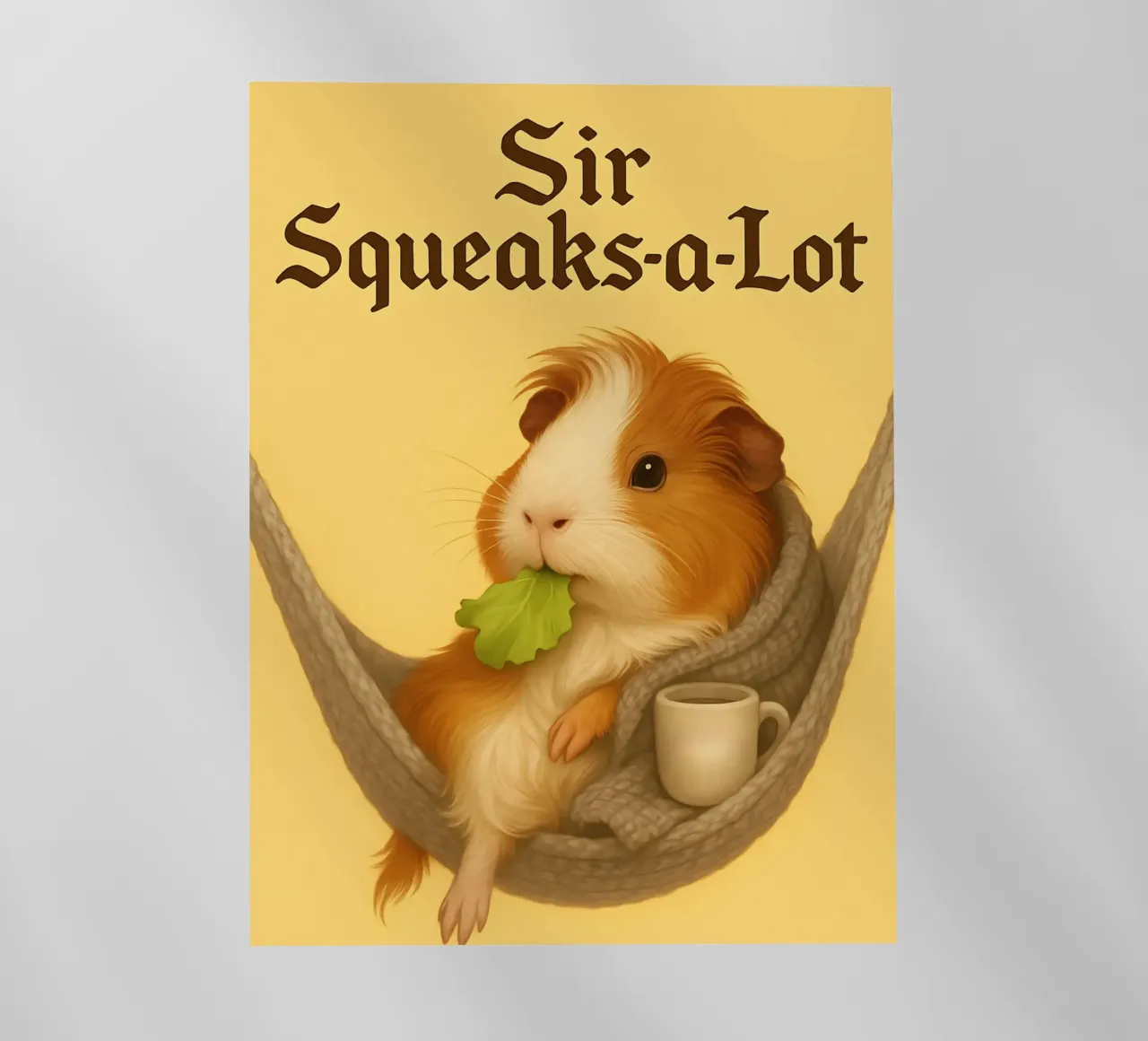 Funny Guinea Pig Meme pellicola backlit da Funny Humor Art