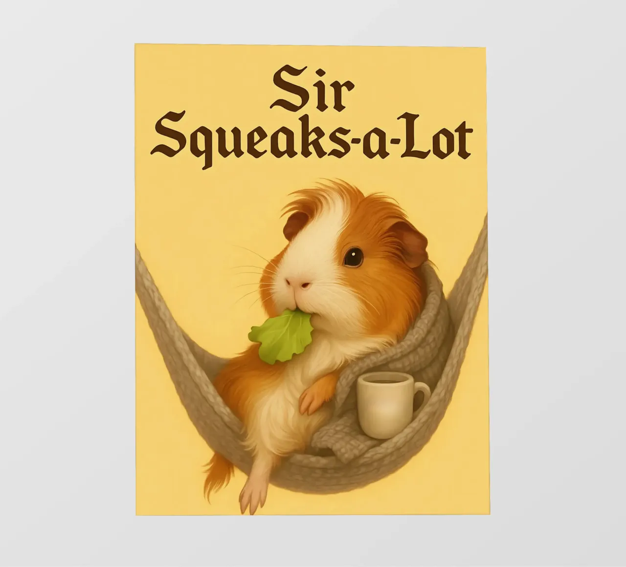 Funny Guinea Pig Meme pellicola backlit da Funny Humor Art