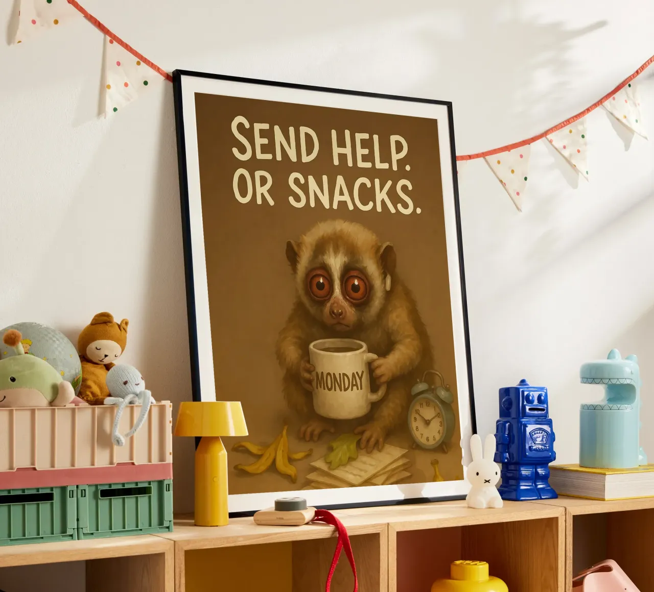 Divertente il meme di Loris lento poster da Funny Humor Art