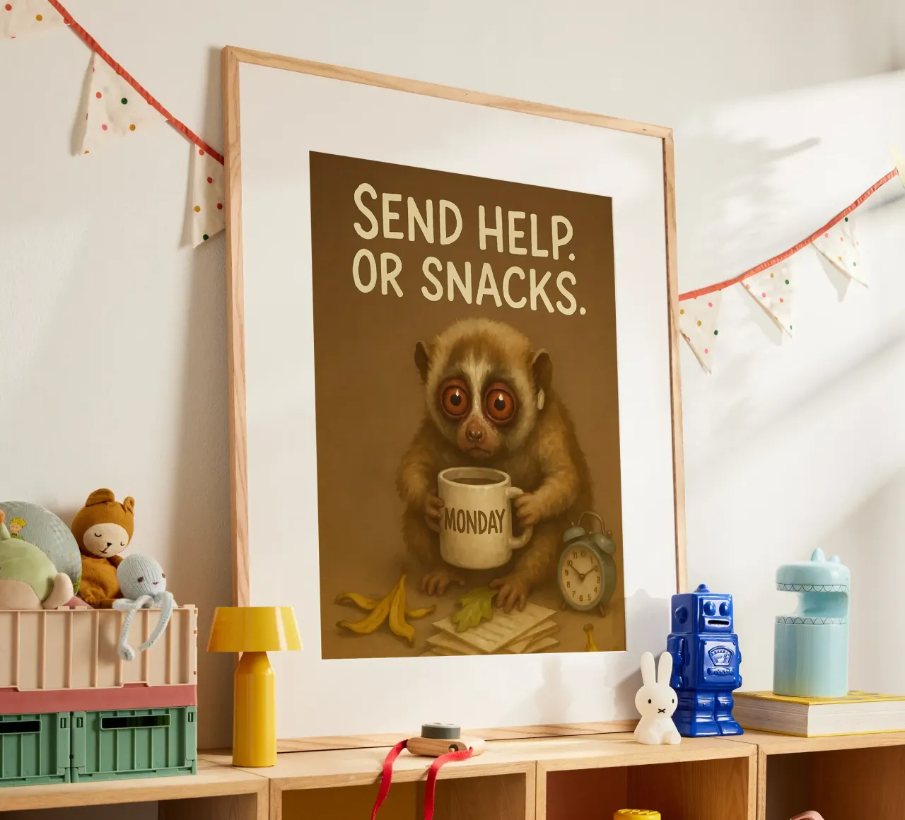 Divertente il meme di Loris lento poster da Funny Humor Art