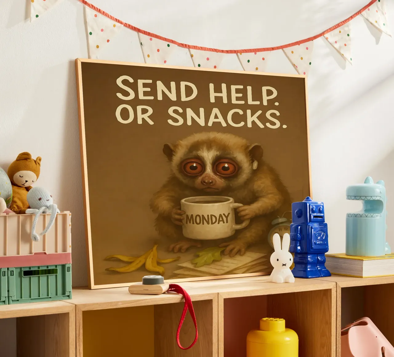 Divertente il meme di Loris lento poster da Funny Humor Art
