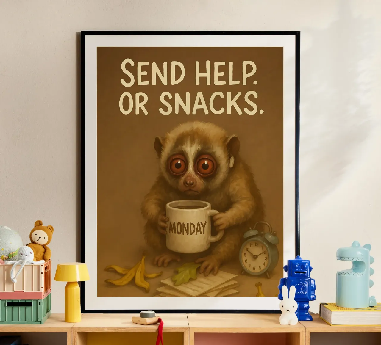 Divertente il meme di Loris lento poster da Funny Humor Art