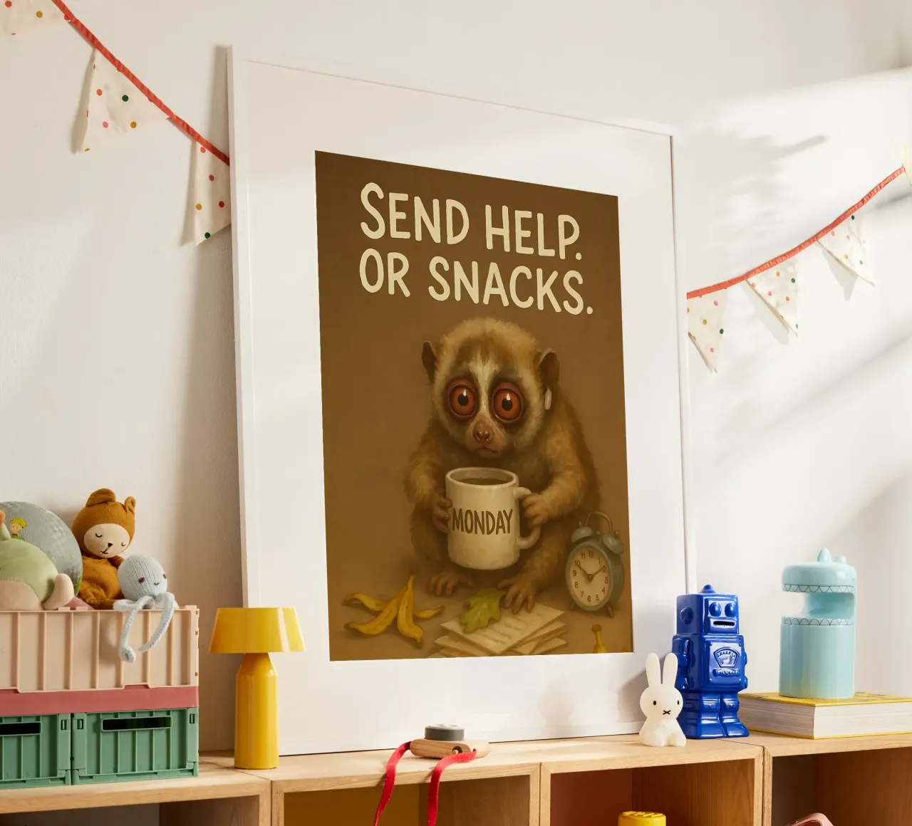 Divertente il meme di Loris lento poster da Funny Humor Art