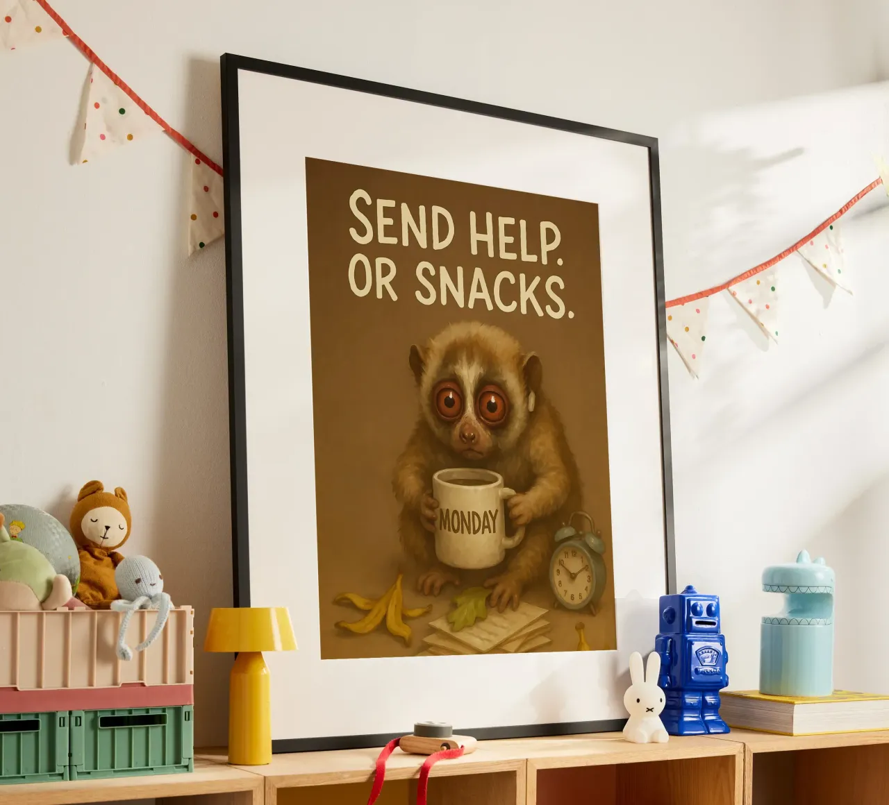 Divertente il meme di Loris lento poster da Funny Humor Art