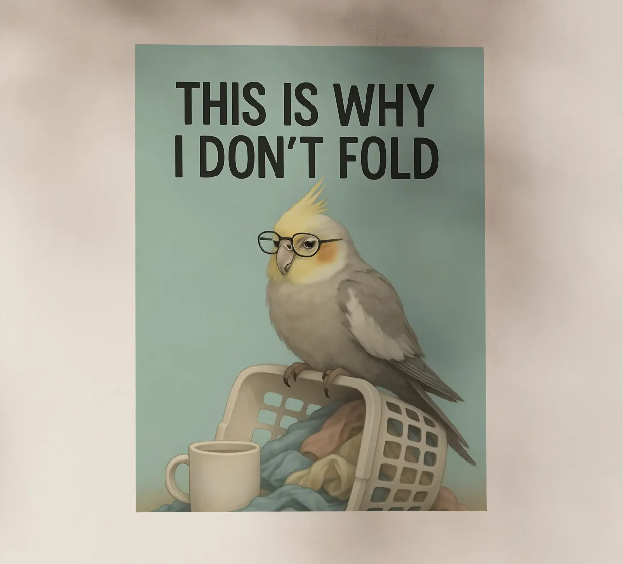 Meme divertente sul cacatua pellicola backlit da Funny Humor Art