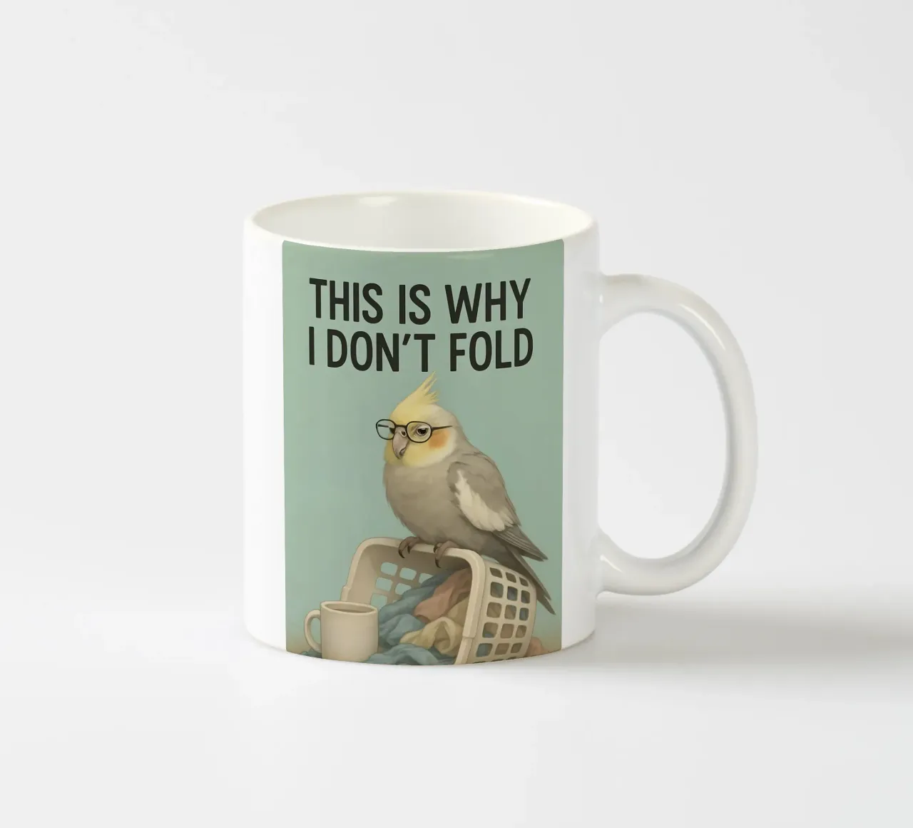 Meme divertente sul cacatua tazza in ceramica da Funny Humor Art