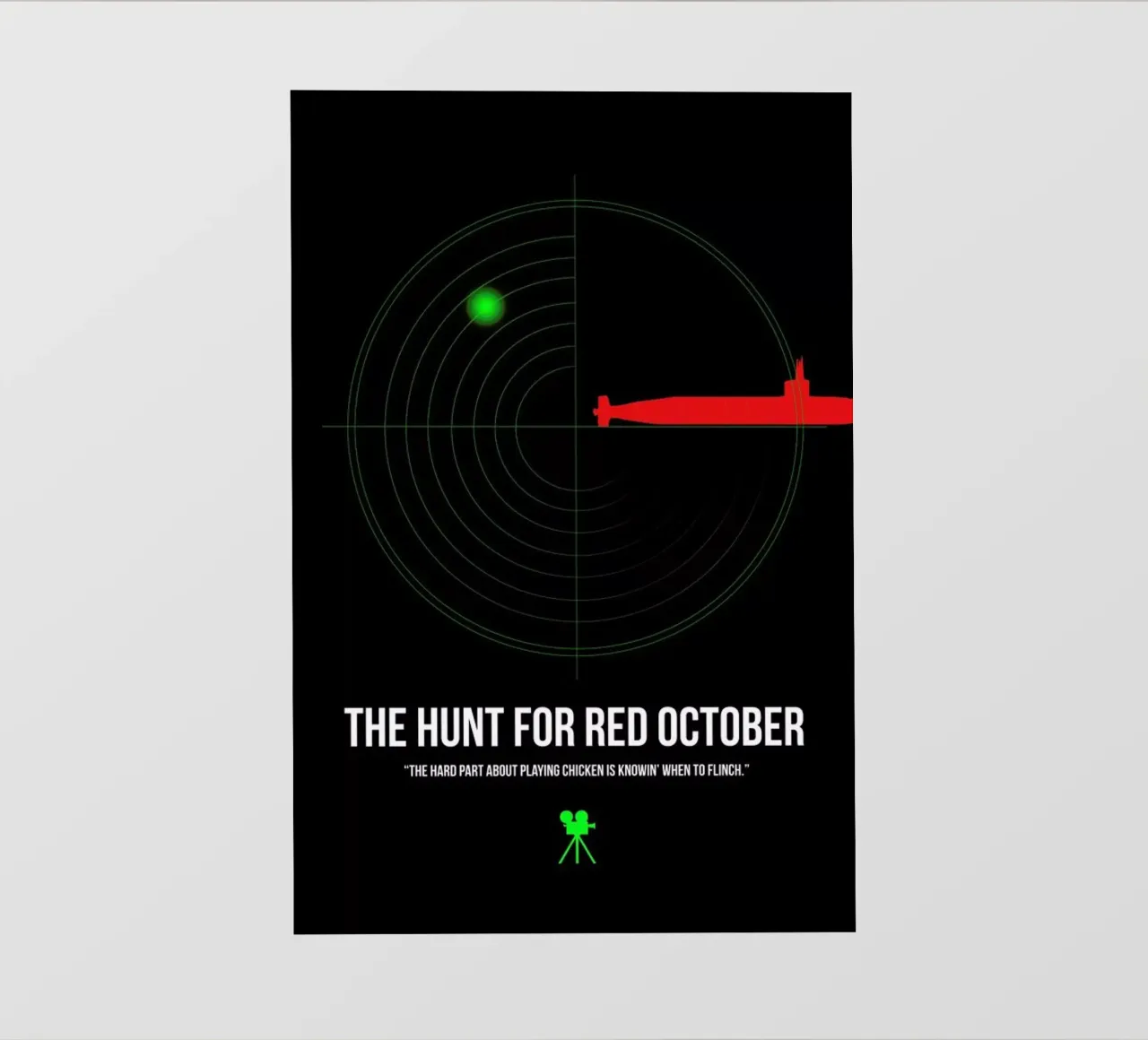 The Hunt For Red October pellicola backlit da Naxart