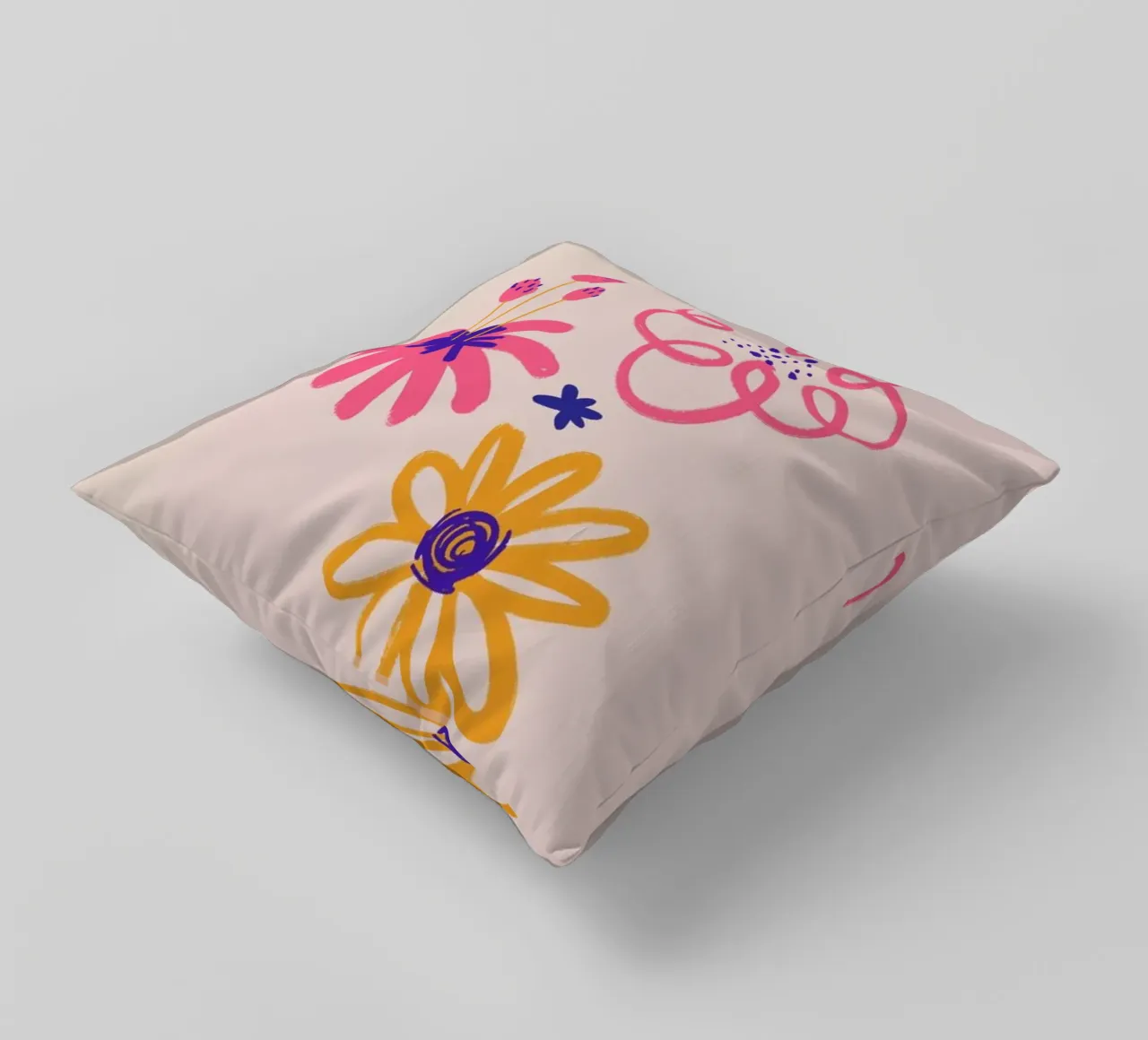 Neon Floral II decorative cushion by Pure