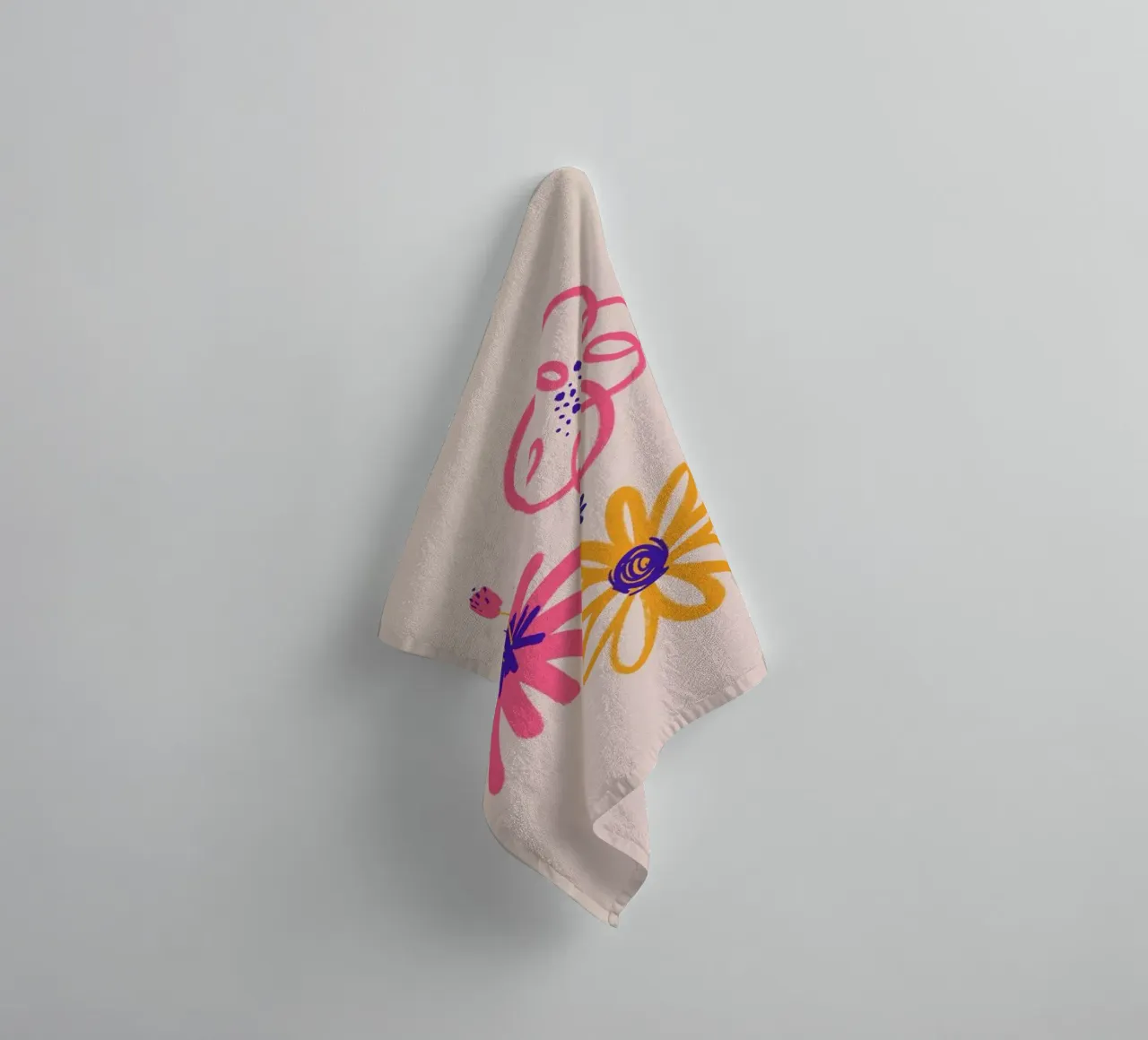 Neon Floral II serviette de bain de Pure