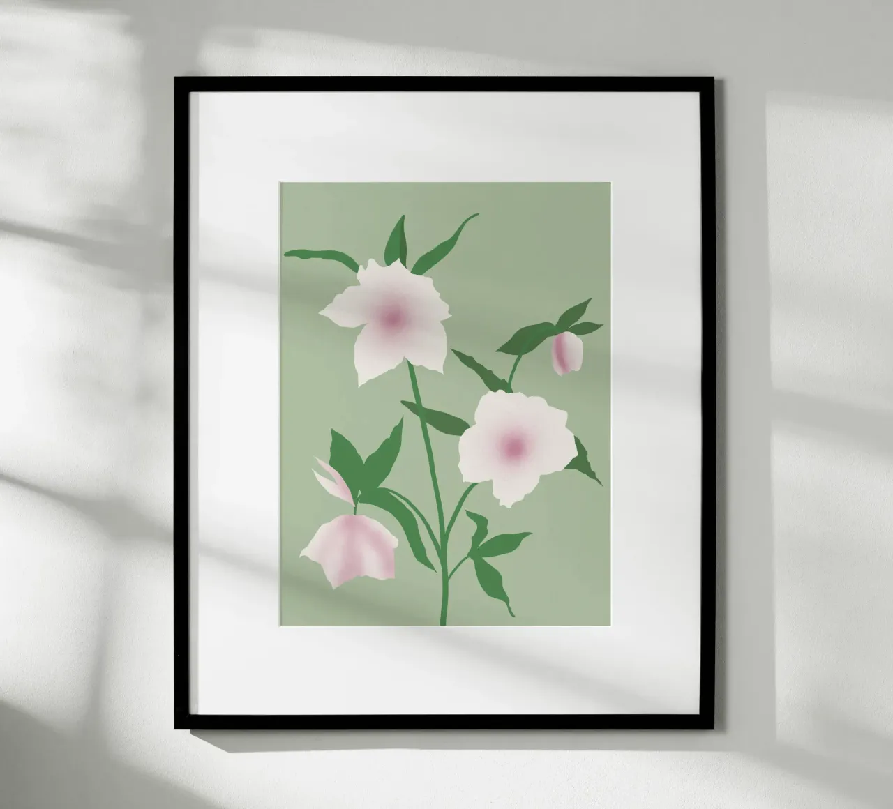 Fiore bianco di porcellana poster da Little Dean