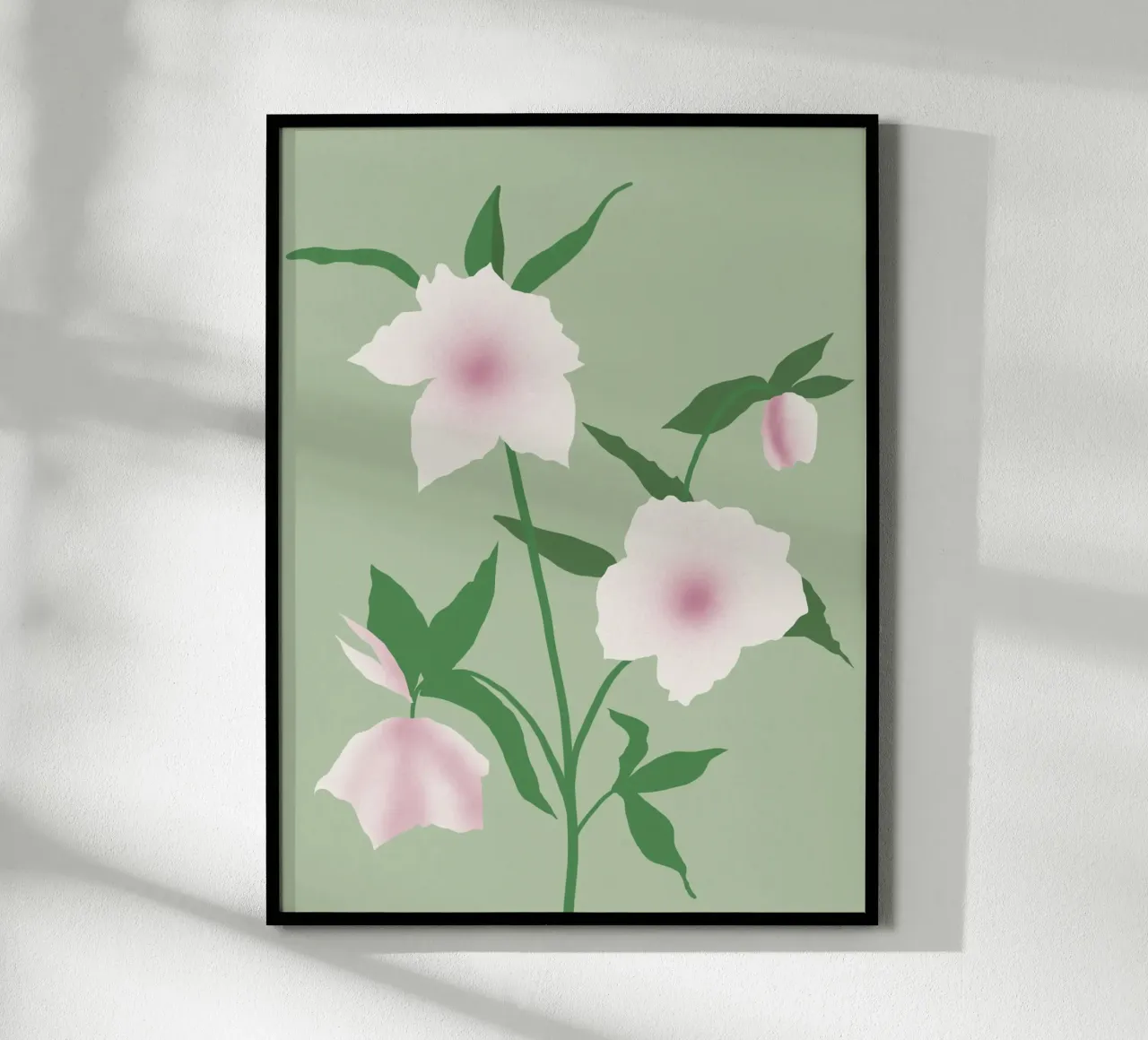 Fiore bianco di porcellana poster da Little Dean