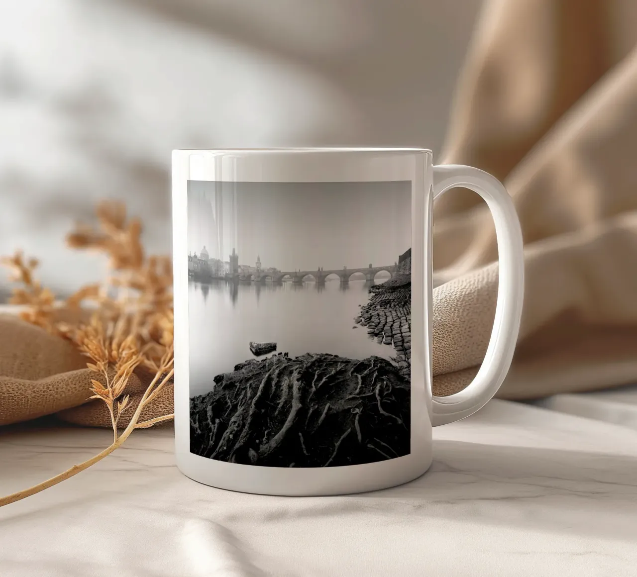 Vltava River Study 8 - Prag 2020 tazza in ceramica da Håggard Photography | Ronny Behnert