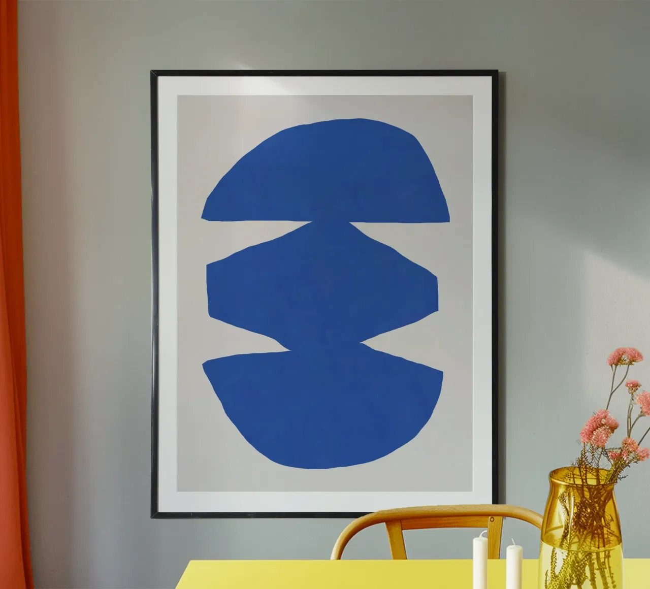 Taglio blu cobalto 02 poster da Little Dean