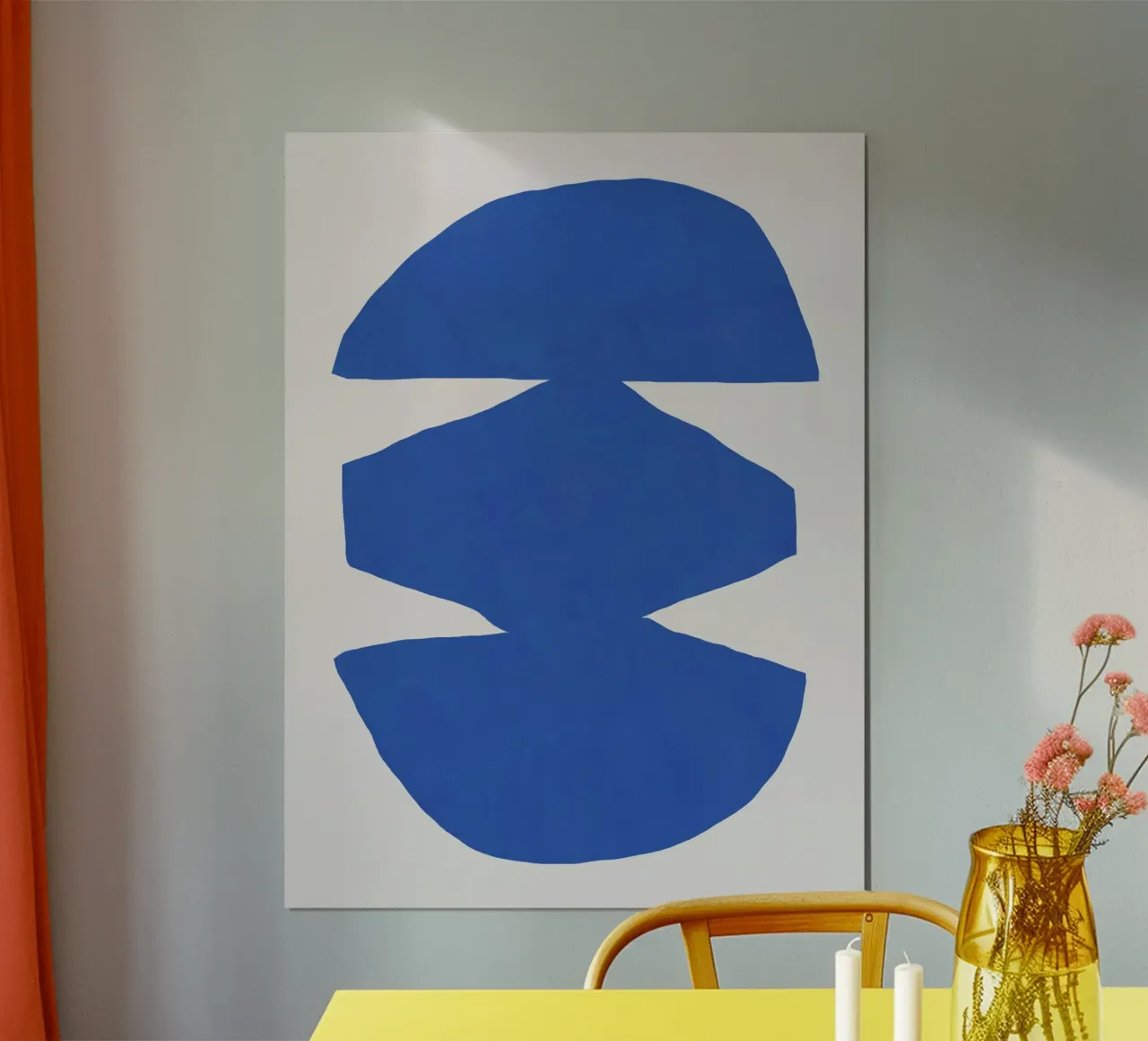 Taglio blu cobalto 02 poster da Little Dean