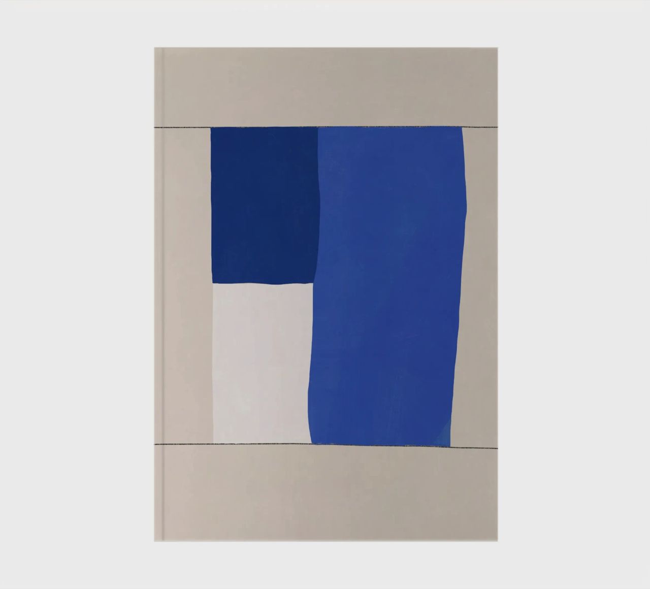 Minimal midcentury geometric block notebook by Little Dean