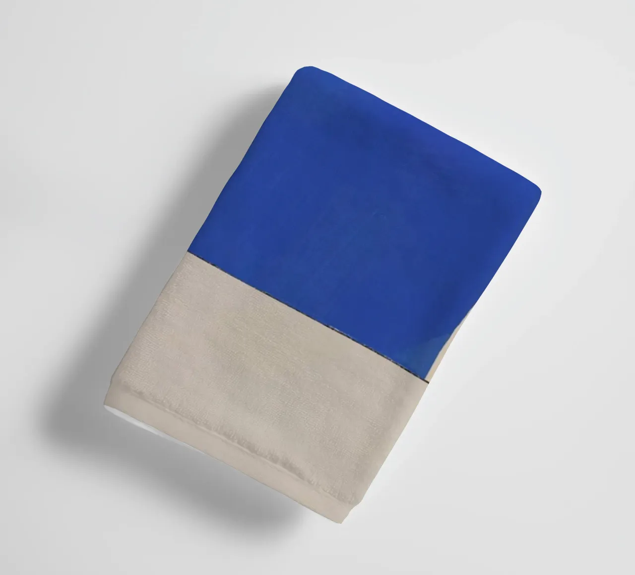 Minimal midcentury geometric block towel by Little Dean