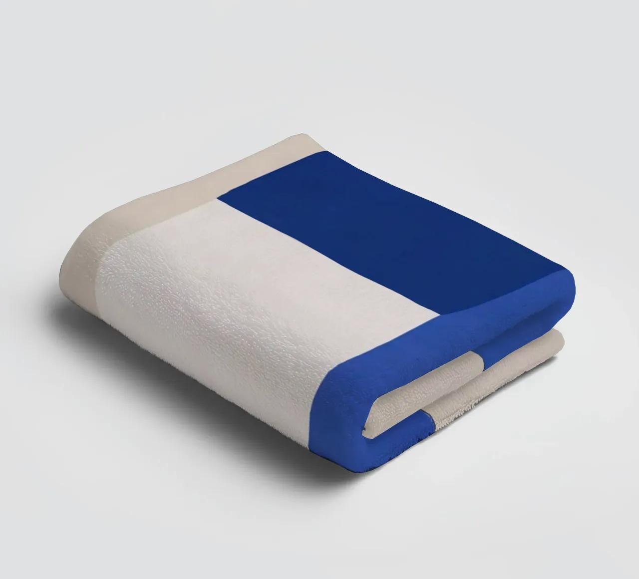 Minimal midcentury geometric block towel by Little Dean