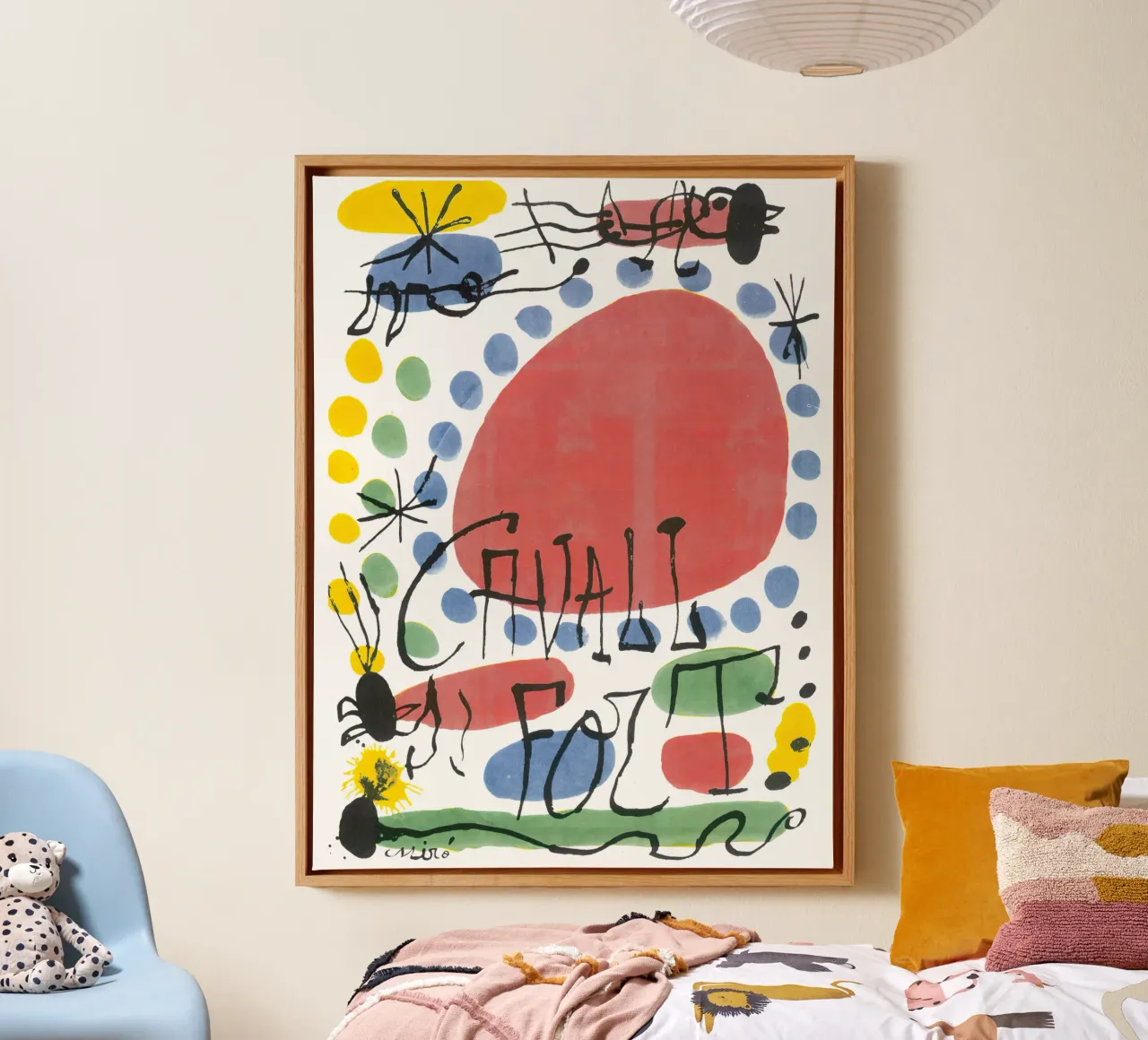 abstract art vs figurative art canvas with Floater frame by khanrosie