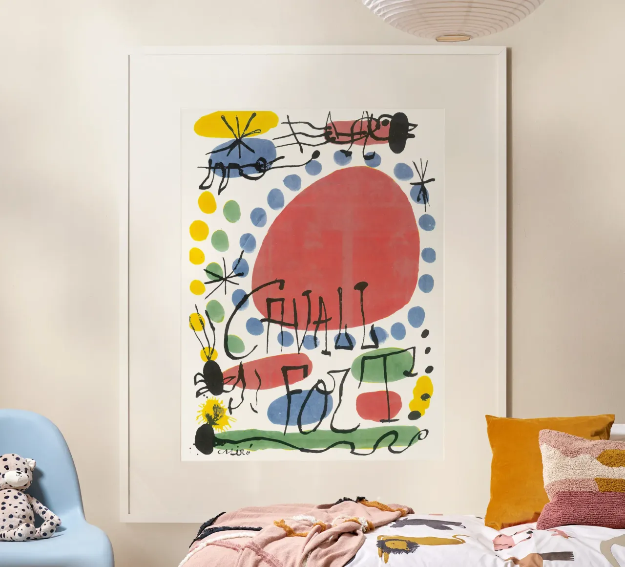 Abstrakte Kunst vs. figurative Kunst Poster von khanrosie